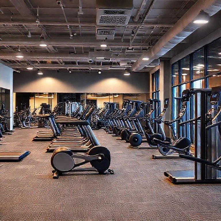 Abstract, stylized logo in matte black and subtle electric blue glow, representing a luxury health and wellness chain. The design is elegant, aspirational, and hints at exclusivity.